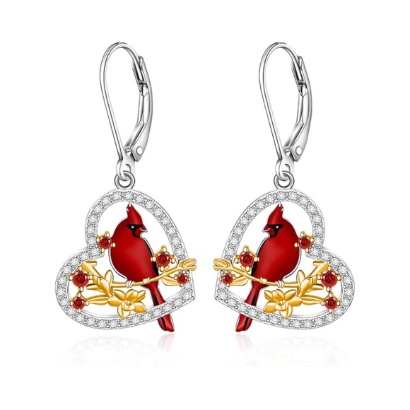 Diamond Cardinal Angel Earrings ** LIMITED REMAINING** - Picture 10 of 11
